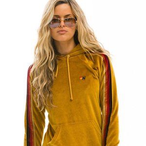 Aviator Nation Classic Velour Pullover Hoodie